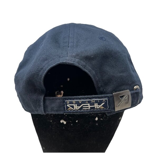 West Virginia University Mountaineers WVU Hockey Strapback Hat Cap Dad Logo - Picture 5 of 10